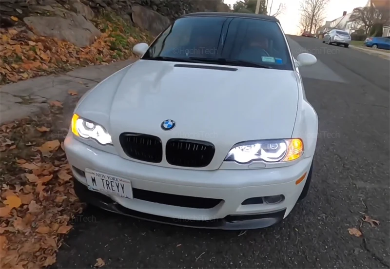 BMW 3 E46 LED Angel Eyes Coton avec feux de jour et clignotants / swit