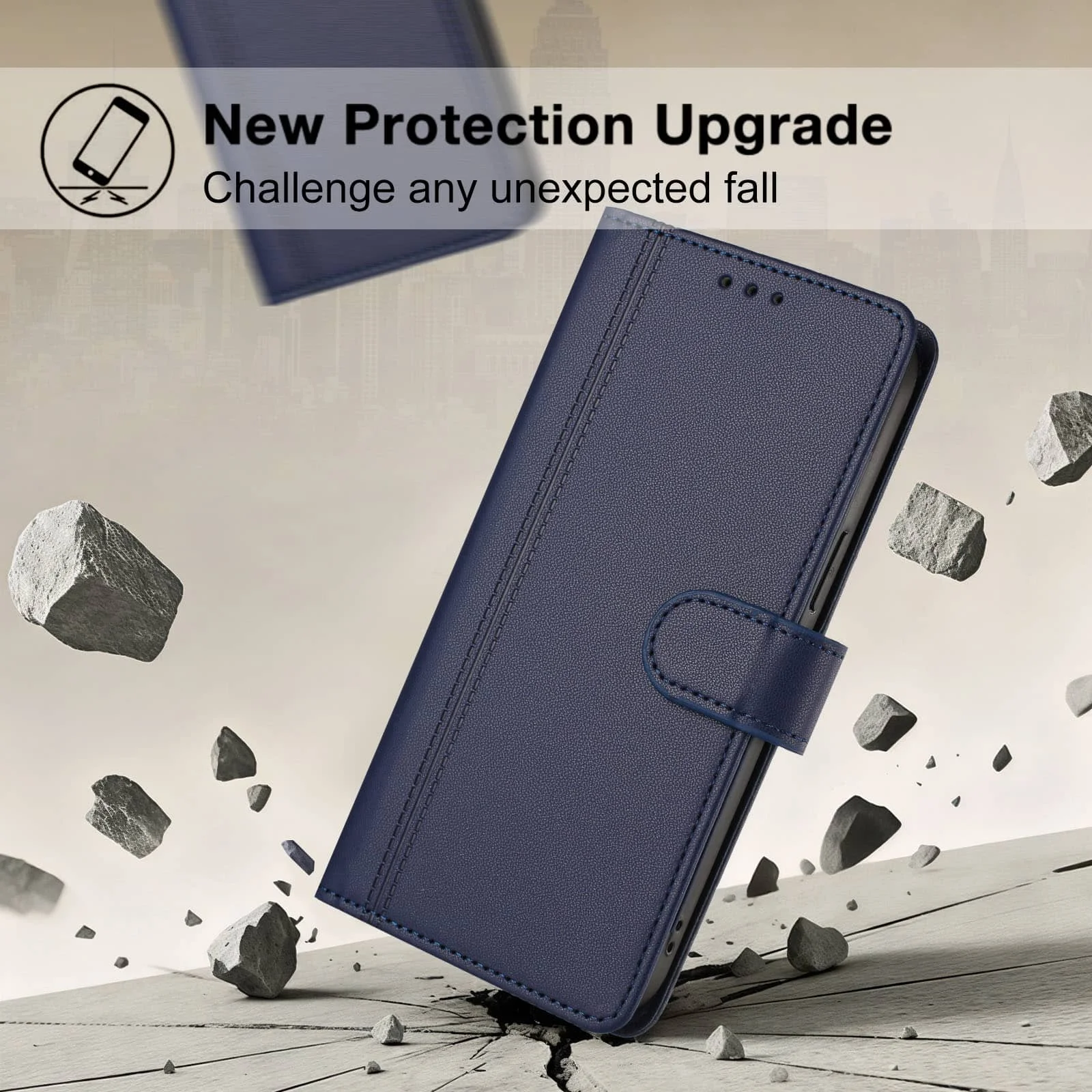 Slim Flip Magnetic Clasp Wallet Case with Enhanced Design​