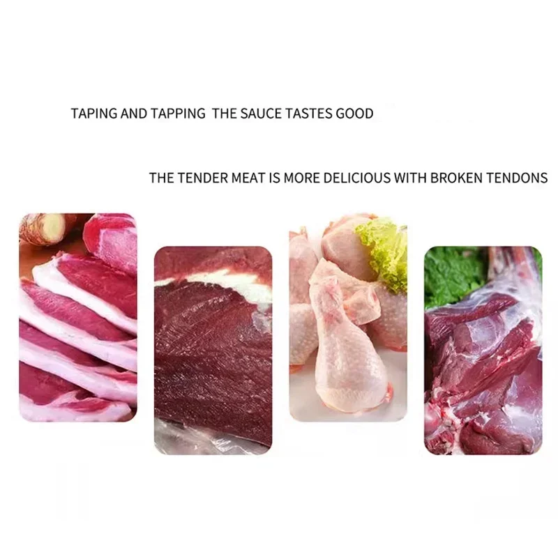 HEMOTON 1 Pc Insert De Porc en Acier Inoxydable Marteau à Steak Attendrisseurs De Volaille Adoucisseur De Viande Fabricant De Trous De Pizza Attendrisseur De Steak Lourd Côtelette De Porc