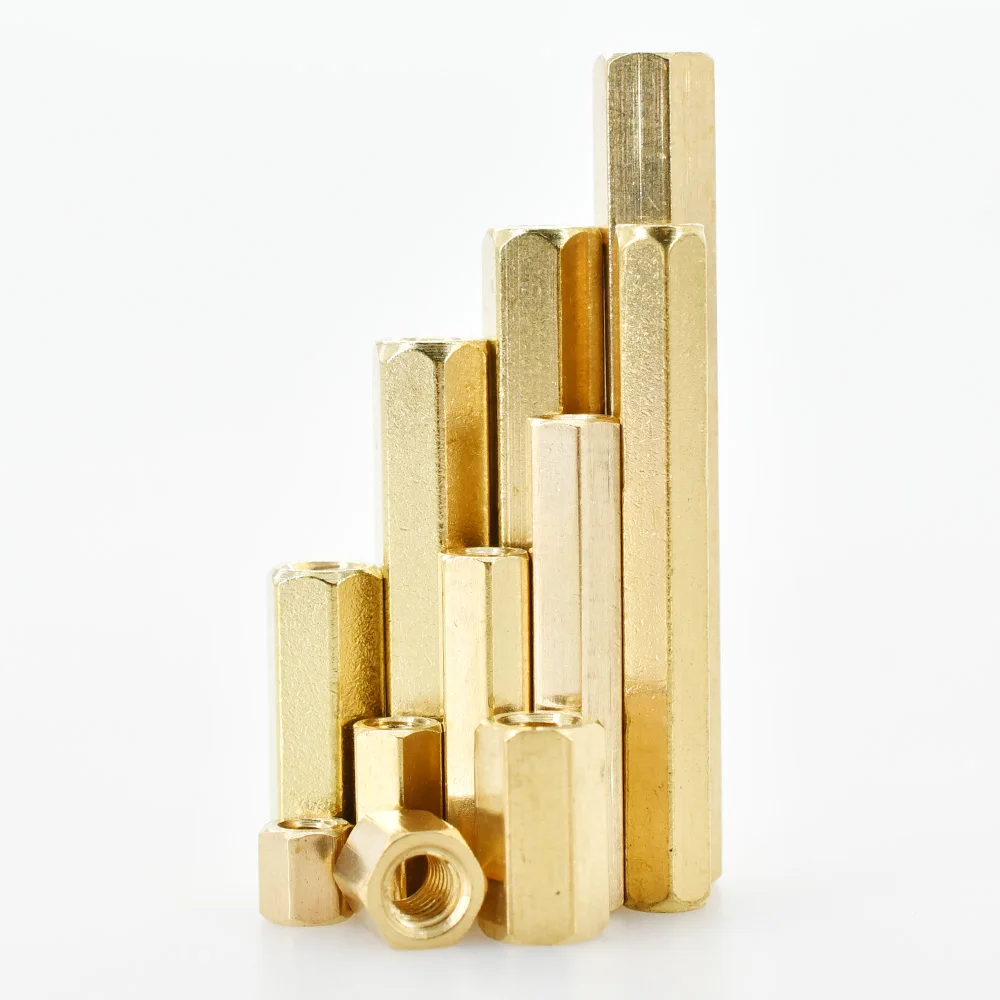 Brass Standoff Spacer Motherboard Hex Board Rack Stud Screw Hexagon Copper Female PCB Pillars M2-M6
