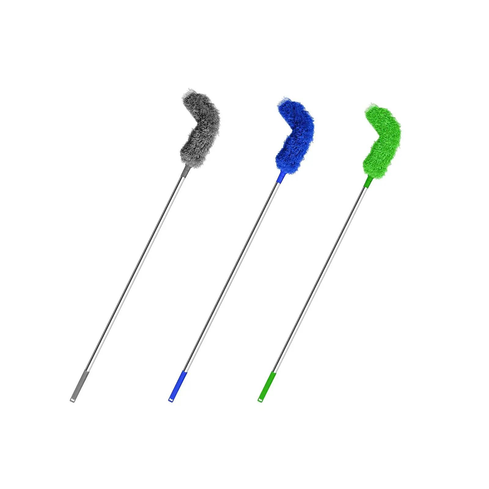 Gutter Brush Cleaning The Leaves, Debris And Twigs of Gutters Extendable Pole 86.6inch Gutter Cleaning Tool Adjustable Angle