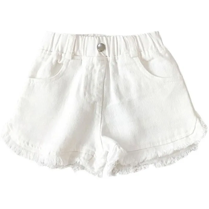 Children's Clothing Summer Solid Color Korean Pants Girls Casual Jeans Toddler Kids Shorts Baby Hot Pants