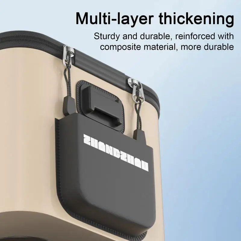 Foldable Fishing Bucket Outdoor Camping Fishing Bag Fish Protection Bucket Folding Live Fish Bucket Fishing Bag Water Bucket