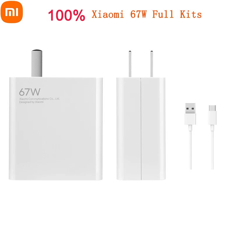 Battery Charger Adapter Xiaomi 67W Fast Charger Set For 11 Pro Phone 11 Ultra Laptop