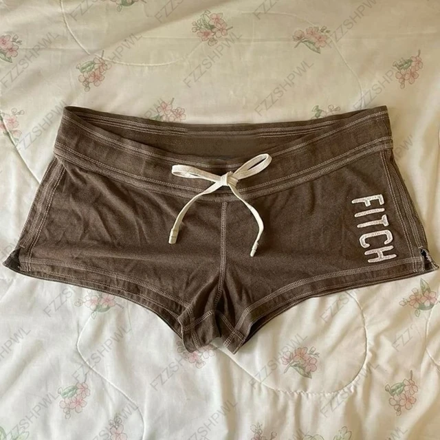 Y2K short d'été décontracté taille basse pour femmes short de style sportif imprimé monogramme brodé pantalon chaud serré Kawaii Streetwear emo 1