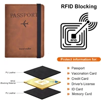 Porte-passeport pour voyage Essentials, étui portefeuille pour accessoires de voyage, porte-livres de passeport pour femmes/hommes 3