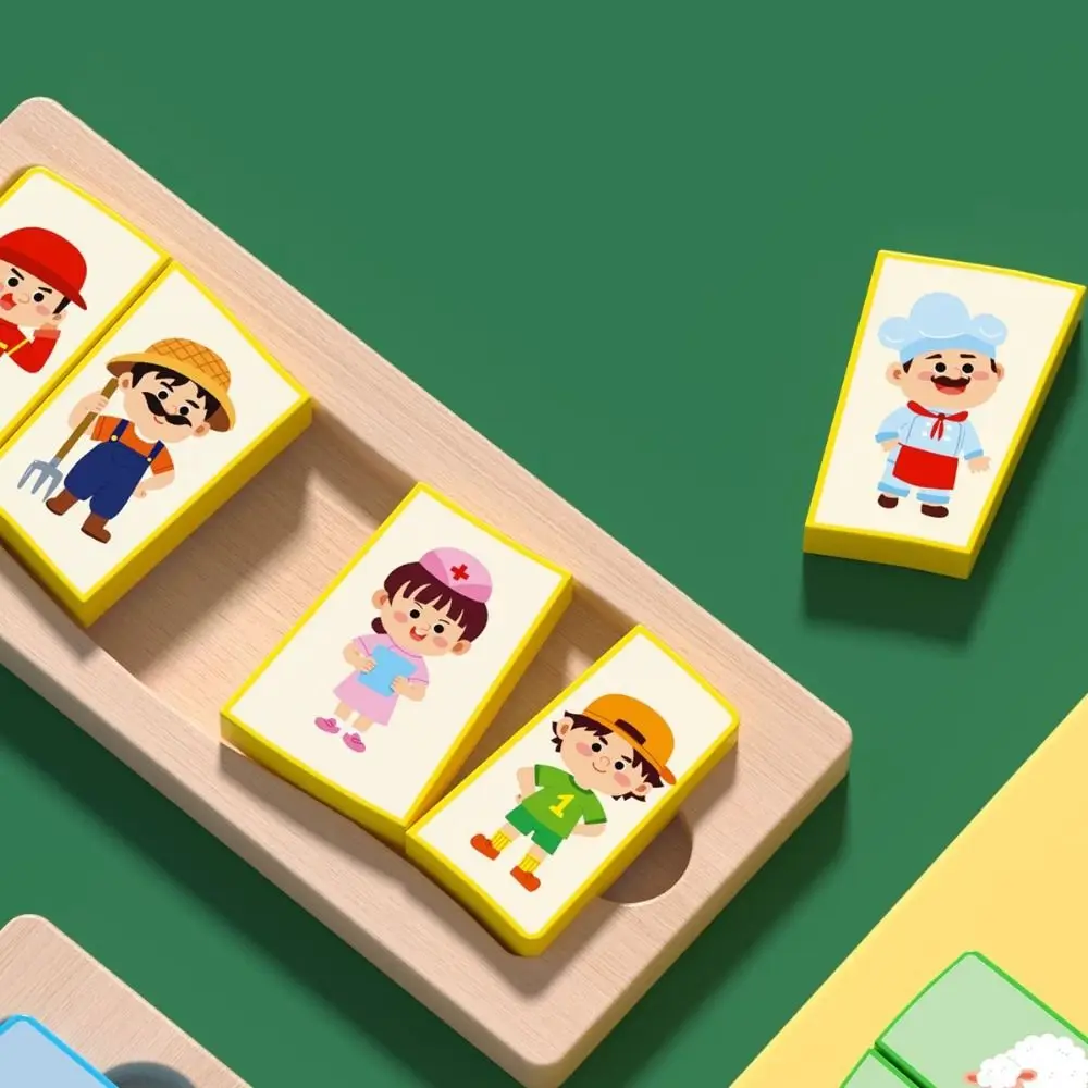 Puzzle Board Wooden Toys 3D Puzzles Pattern Cognitive Montessori Shape Matching Board Game Challenges Interactive