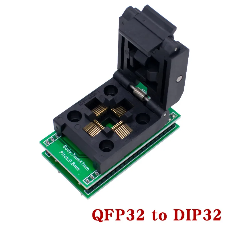 5 Pezzi Adattatore TQFP/LQFP/EQFP/QFP32 Da 0.8mm A DIP32 – Scheda PCB Convertitore SMD