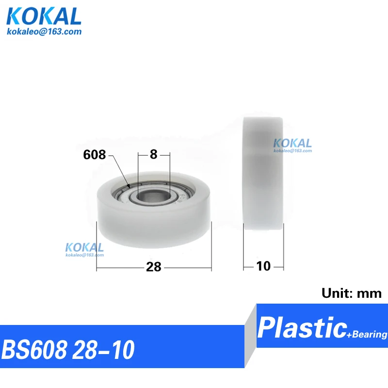100 Roulements à Billes OIK 608ZZGSC Avec Poulie Plastique - Neufs Scellés