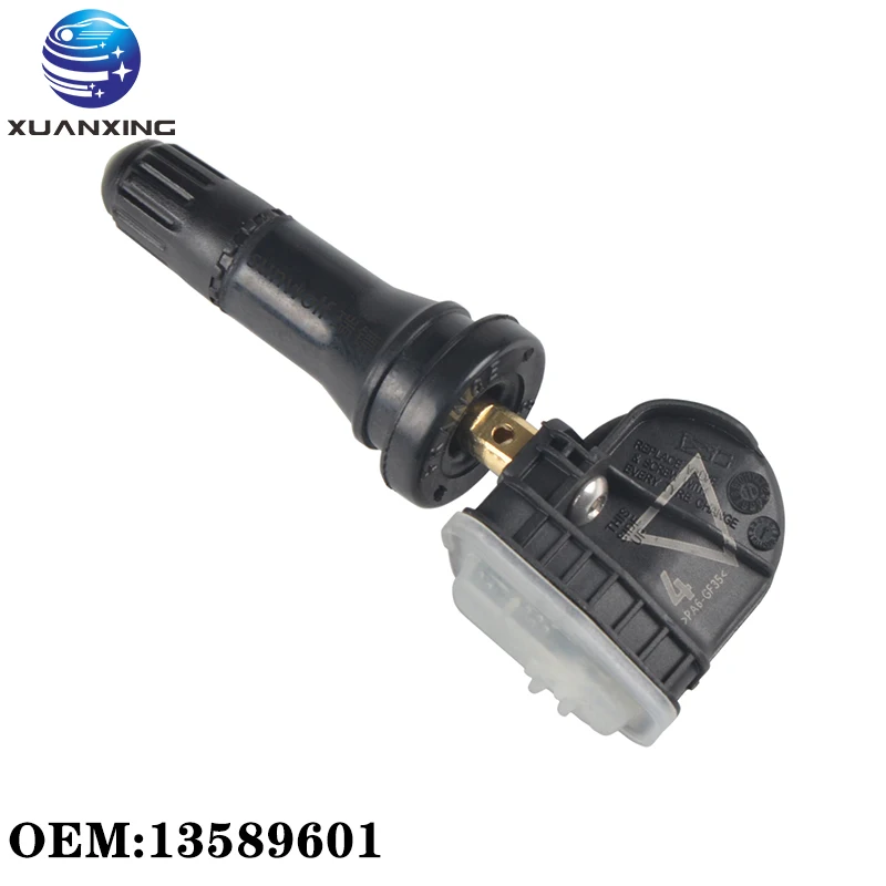13589601 Tpms Sistema Di Monitoraggio Del Sensore Di Pressione Dei Pneumatici 433Mhz Durata Della Batteria Di Alta Qualità Per Gm Chevy Buick Cadillac