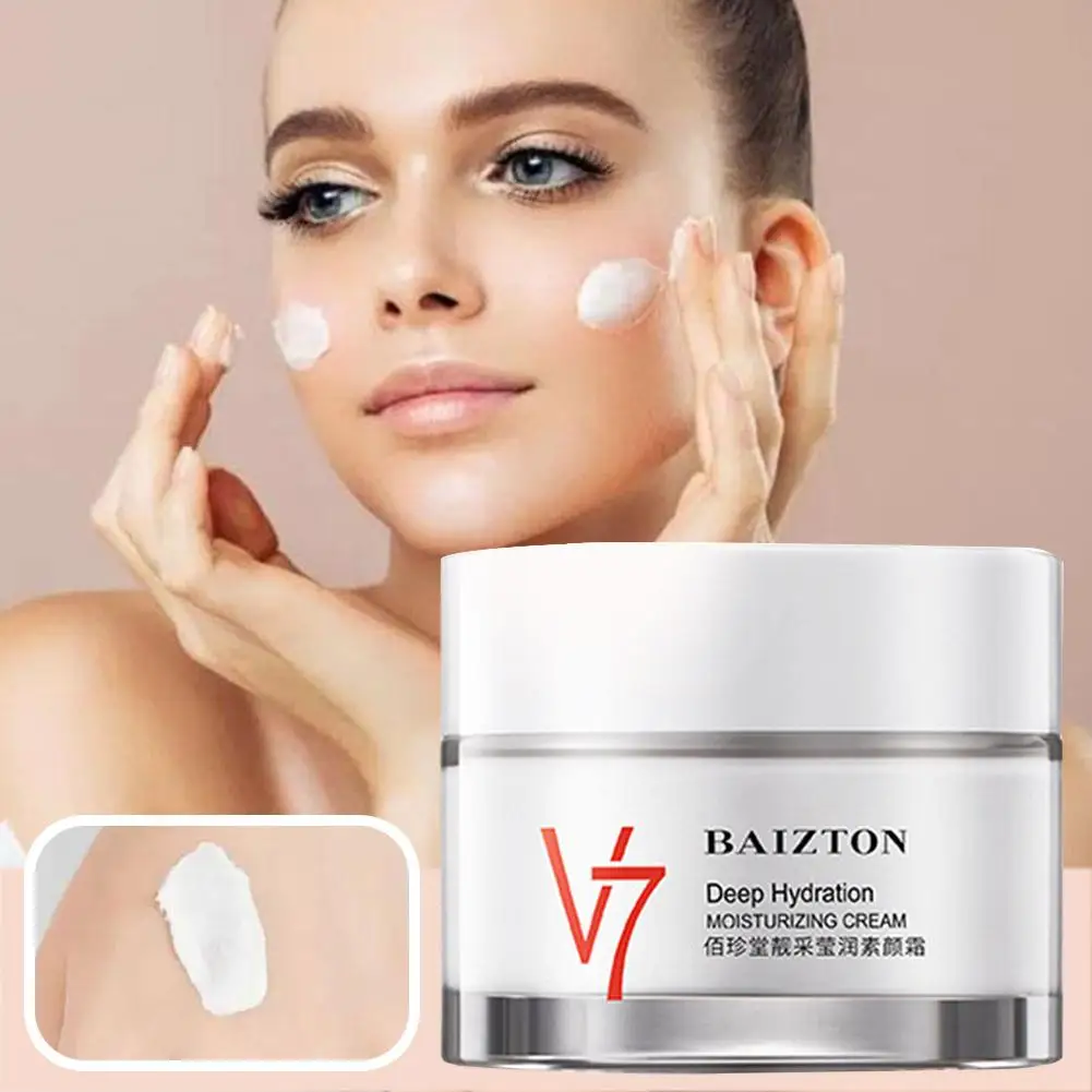 

50gv7 Essence Cream Refreshing Brightening Skin Tone Moisturizing Nude Makeup Lazy Concealer Anti-Aging Isolation Crea Hydr Z3J5