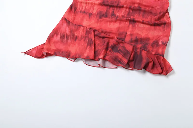 New Halter Neck Printed Dress For Women Hollow Backless Sexy Irregular Female Chiffon Folds Fungus Mini Dress Fashion 2025 13 New Halter Neck Printed Dress For Women Hollow Backless Sexy Irregular Female Chiffon Folds Fungus Mini Dress Fashion 2025