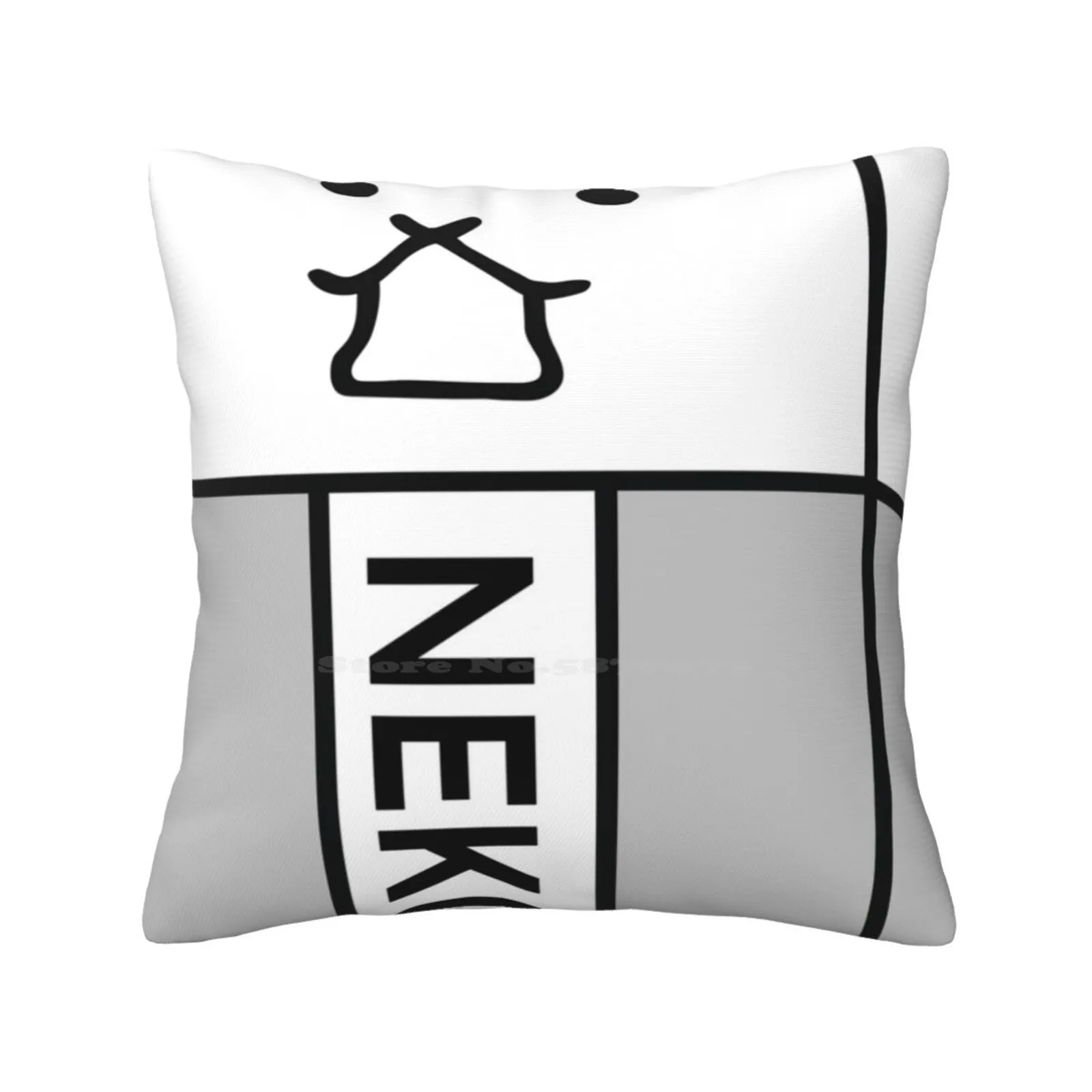 Battle Cats Eraser Cat Gomu Cat Throw Cushion Pillow Cover Battlecats Battle Cats Neko Nyanko Gomu Cat Eraser Cat Tank Cat