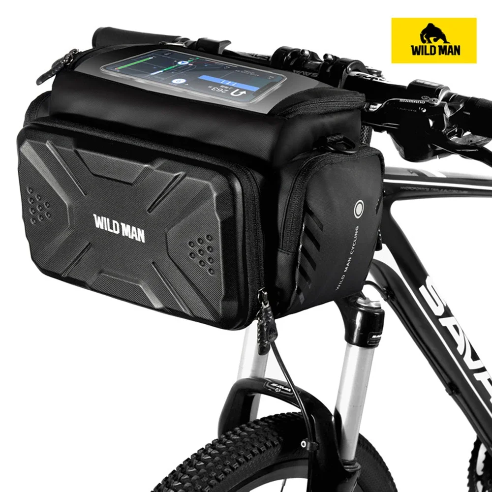 

Waterproof Multifunctional Bicycle Handlebar Bag Front Bike Bag Hard Shell Cycling Head Bag Bicycle
