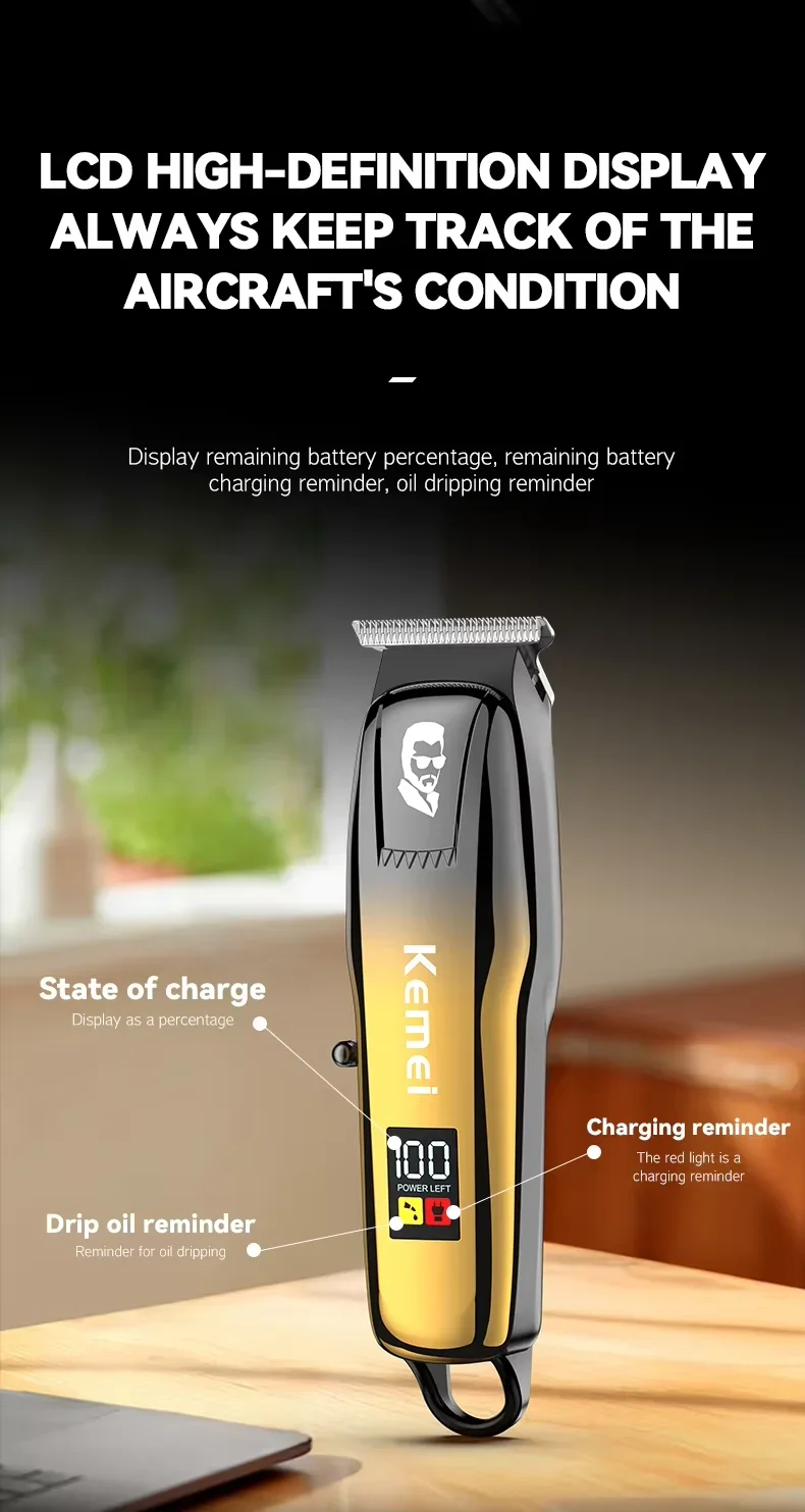 Kemei KM-J03 Professional Hair Trimmer description image 2