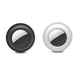 Universal Self - Adhesive Air Tag Holder (Black white)