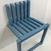 Wall-Mounted Folding Footstool Porch Chair Shoe Stool Chair Hidden Solid Wood Folding Bathroom Stool 4