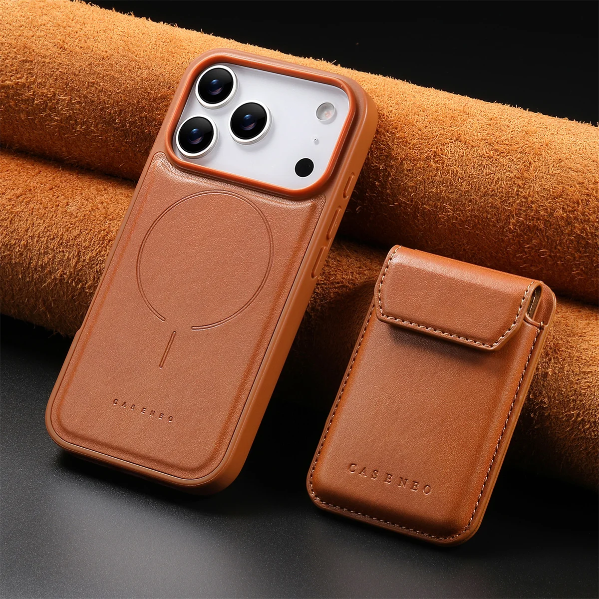 Detachable Magnetic Leather Pocket Phone Case with Wallet Card Slots Holder Cover