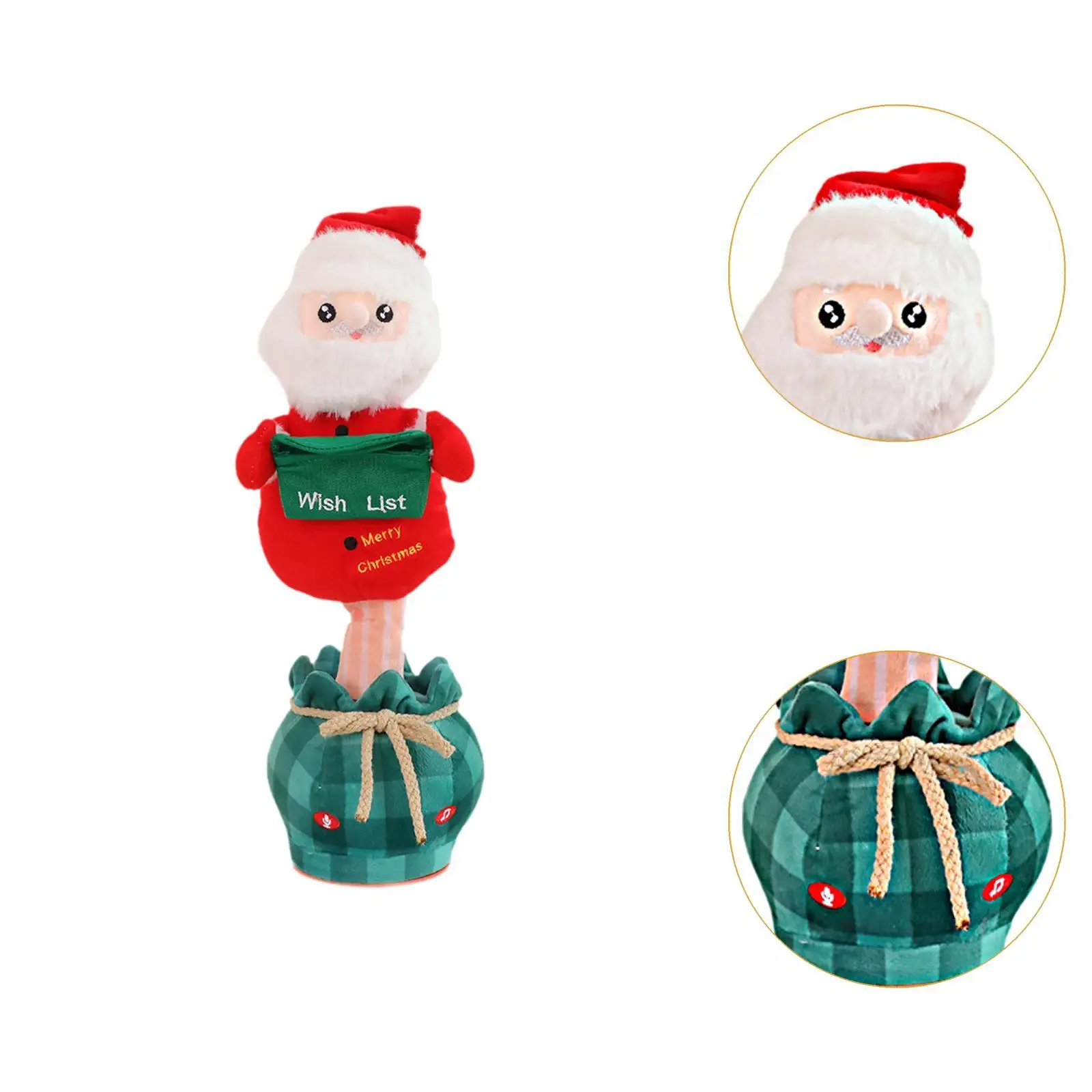 Christmas Electric Dancing Toy Electric Christmas Stuffed Toy Cute Figure