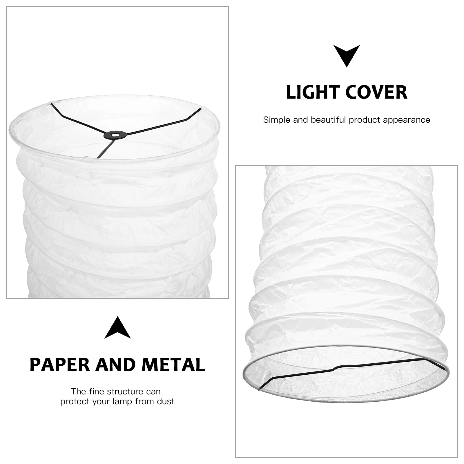 Floor Standing Lamp Shade Simple Paper Light Cover Living Room Bedroom Lampshade Home Hotel Light Cover Nordic Home Decoration