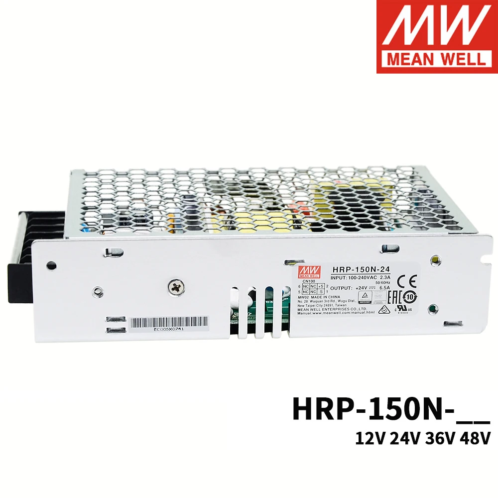Mean Well HRP-150N 110/220 В переменного тока в постоянный ток 12 24 36 48 150 Вт одиночный выходной
