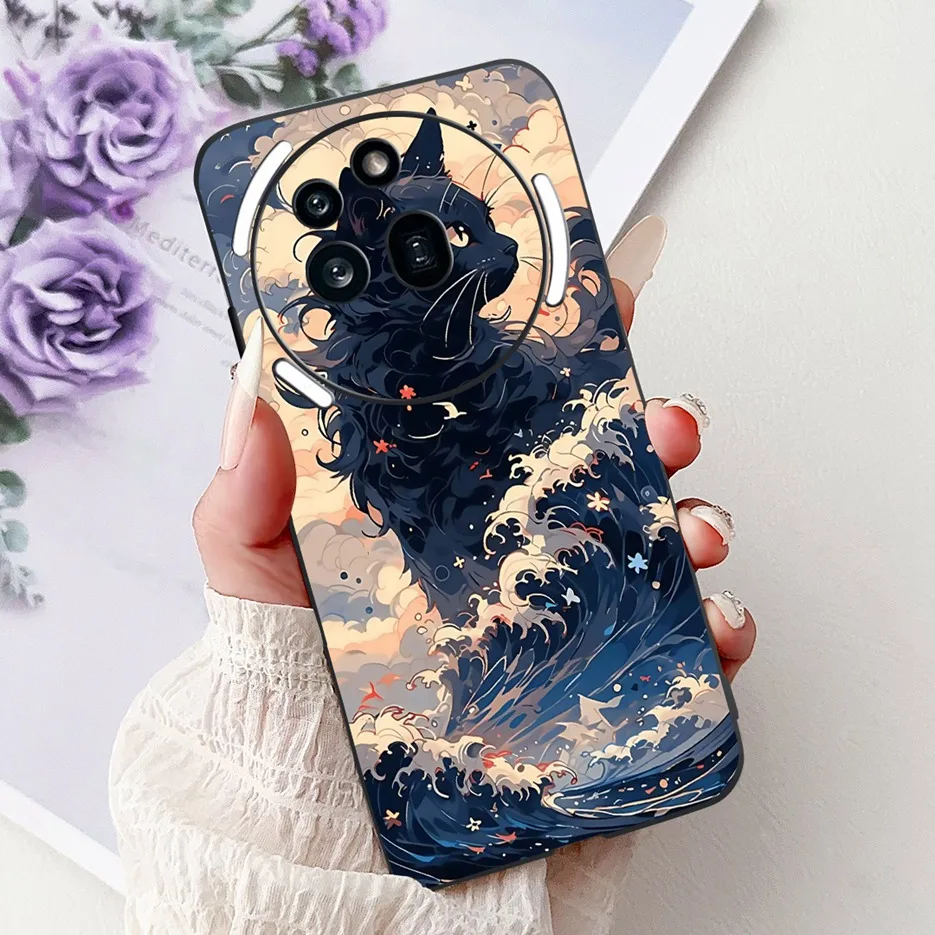 Cute Cat Lion Painted Shockproof Phone Case - Soft and Stylish Cover