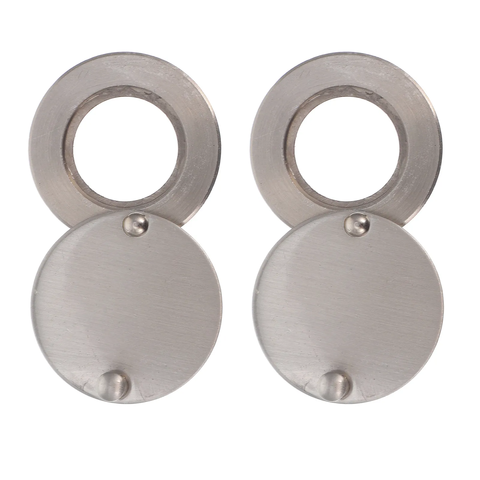 2pcs 16mm 구리 도어 뷰어 개인 정보 보호 틈 구멍 커버 회전 뷰어 보호 플레..