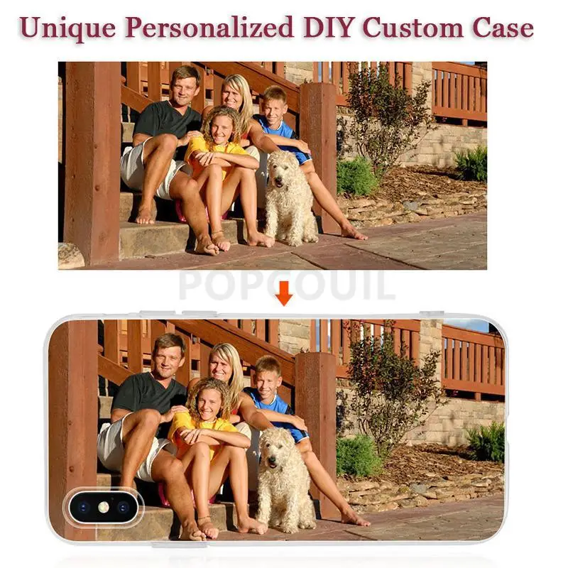 Nuova Custodia Personalizzata Fai-Da-Te Per Huawei P10 Plus P20 P30 Pro Lite Honor 6C 4X 8X Max 10 V10 7A 8C Riproduci 8A Visualizza 20 Cover Foto Per
