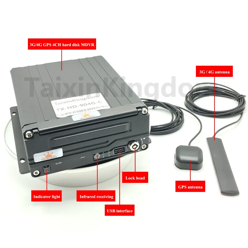 ü 4G GPS ϵ ũ MDVR  ͸  Ŵ ȣƮ, 8-36V ̵  Ʈ 4ch  ڵ ȣƮ