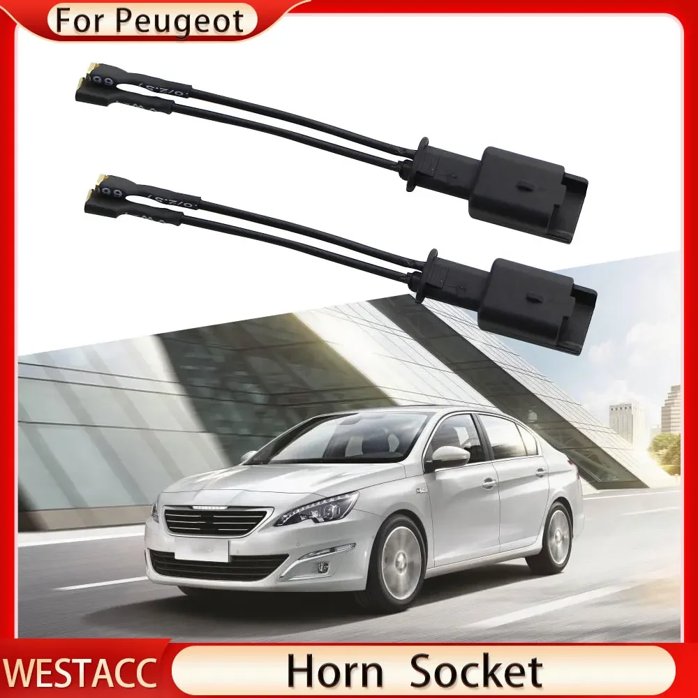 Car Speaker Wire Horn Socket Plug for Peugeot 2008 301 for Citroen C5 Elysee Renault Koleos Stereo Wiring Cable Adapter