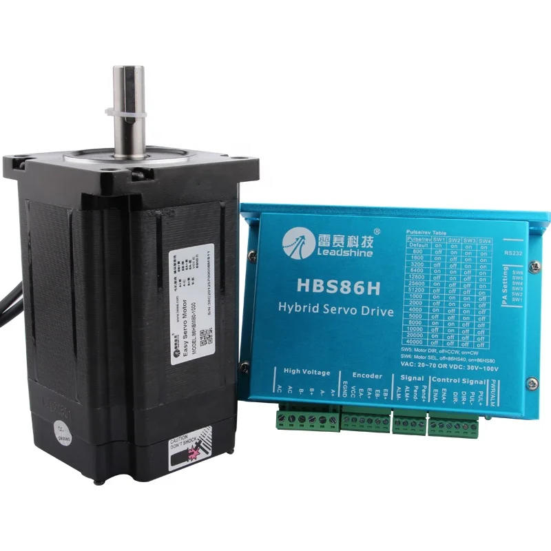 86HBM80-1000 + HBS86H NEMA34 86 мм 8 нм 6A 3PH 30-100 В постоянного тока, дешевый фотографический комплект привода шагового двигателя