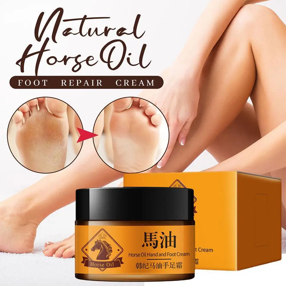 Horse Oil Foot Cream Anti Dry Crack Repair Heel Feet Care Foot Balm Moisturizing Nourishing Exfoliating Hand Cracked Feet Creams