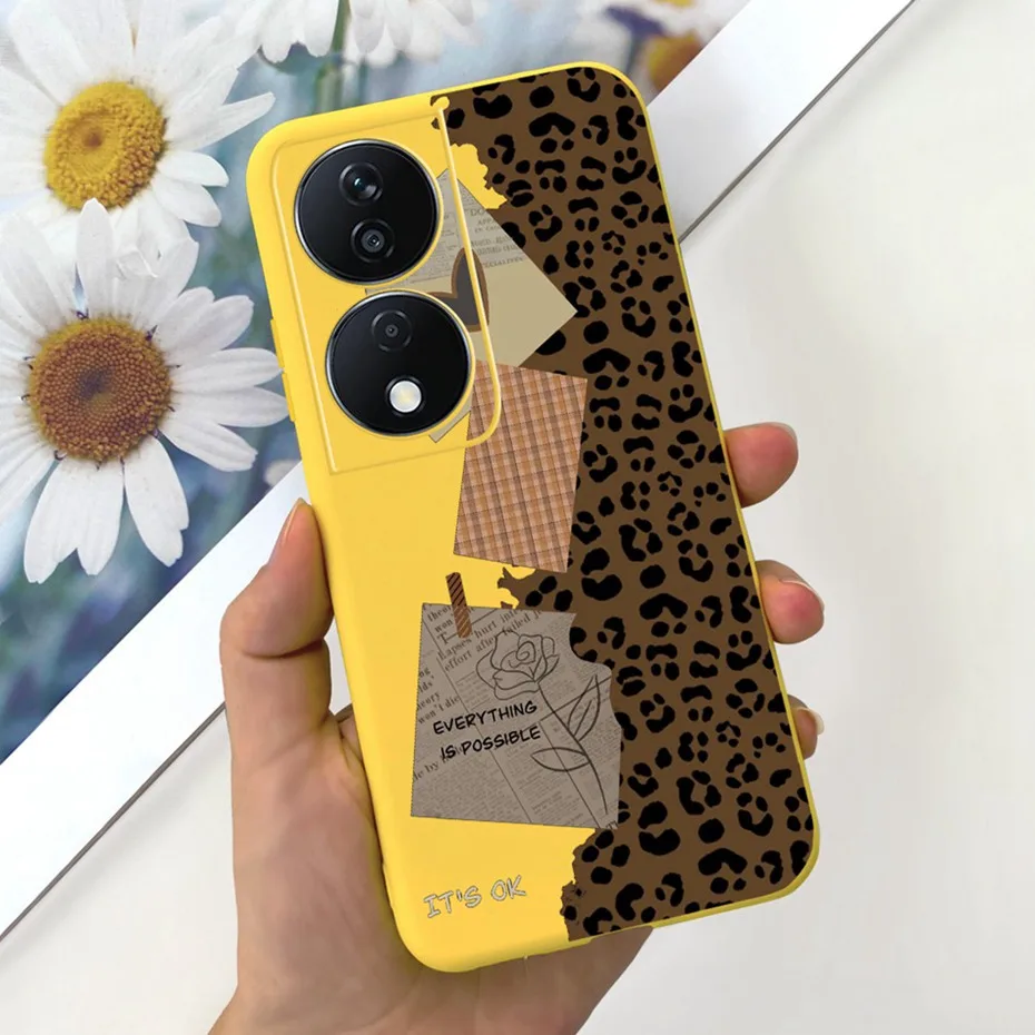 Lovely Printed Candy Color Phone Case - Soft Silicon TPU Shockproof Back Cover