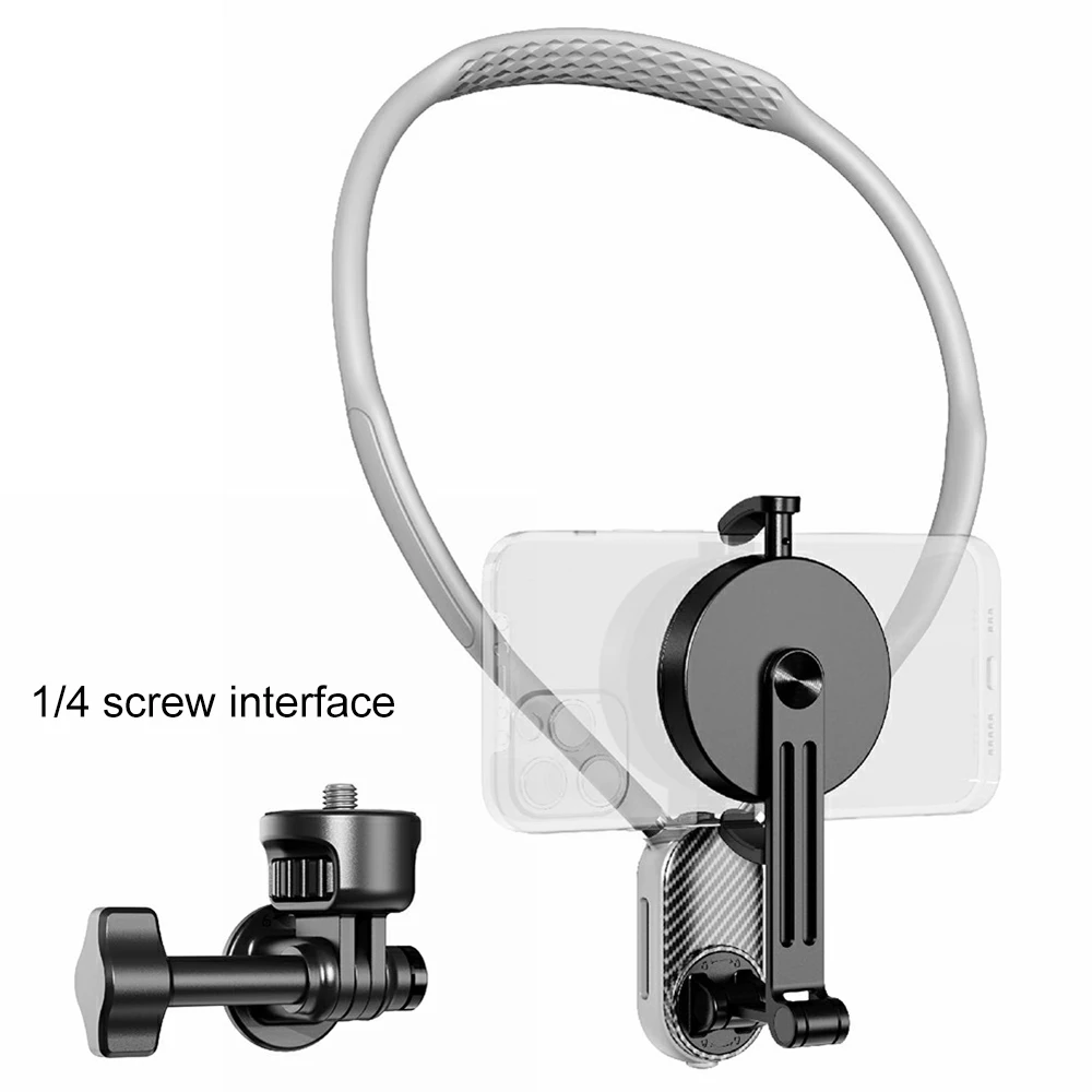 Amorus المغناطيسي الرقبة جبل حامل هاتف الإفراج الس...