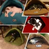 Warm fleece pet sleeping bag pet kennel dog kennel cat kennel rabbit kennel large kennel pet house sleeping mat kennel Pet nest 3