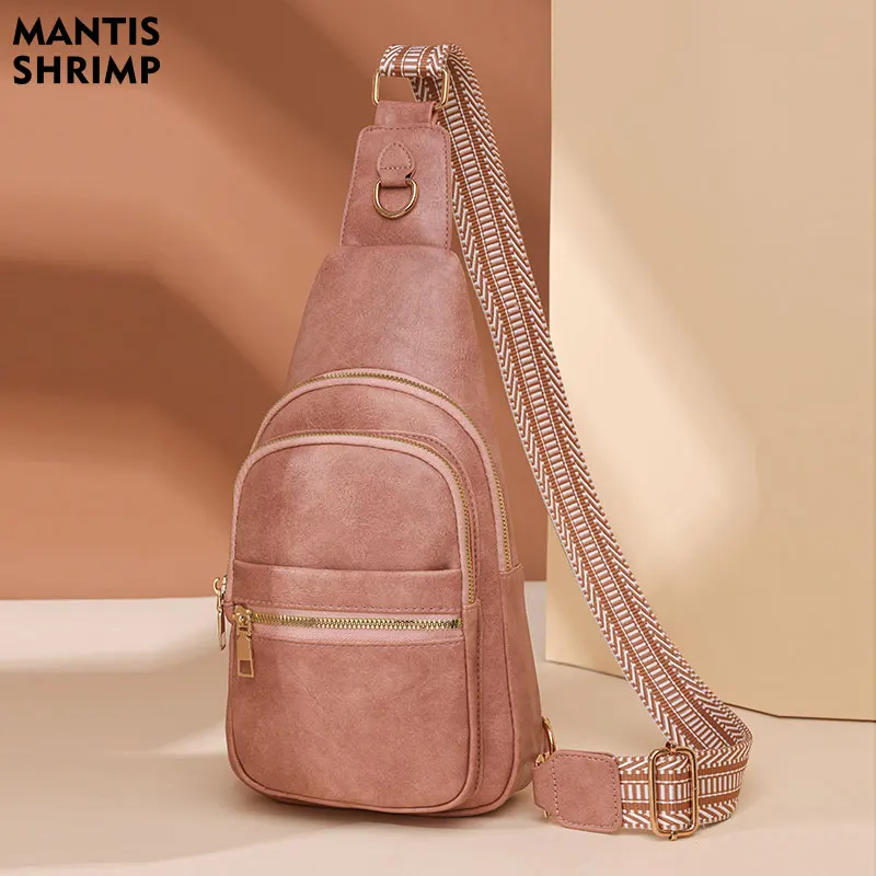 DEEVORCA Sac à Dos Femme Décontracté Anti-vol - Sac Poitrine Rétro Imprimé Nylon Pour Voyage Et Quotidien Blanc