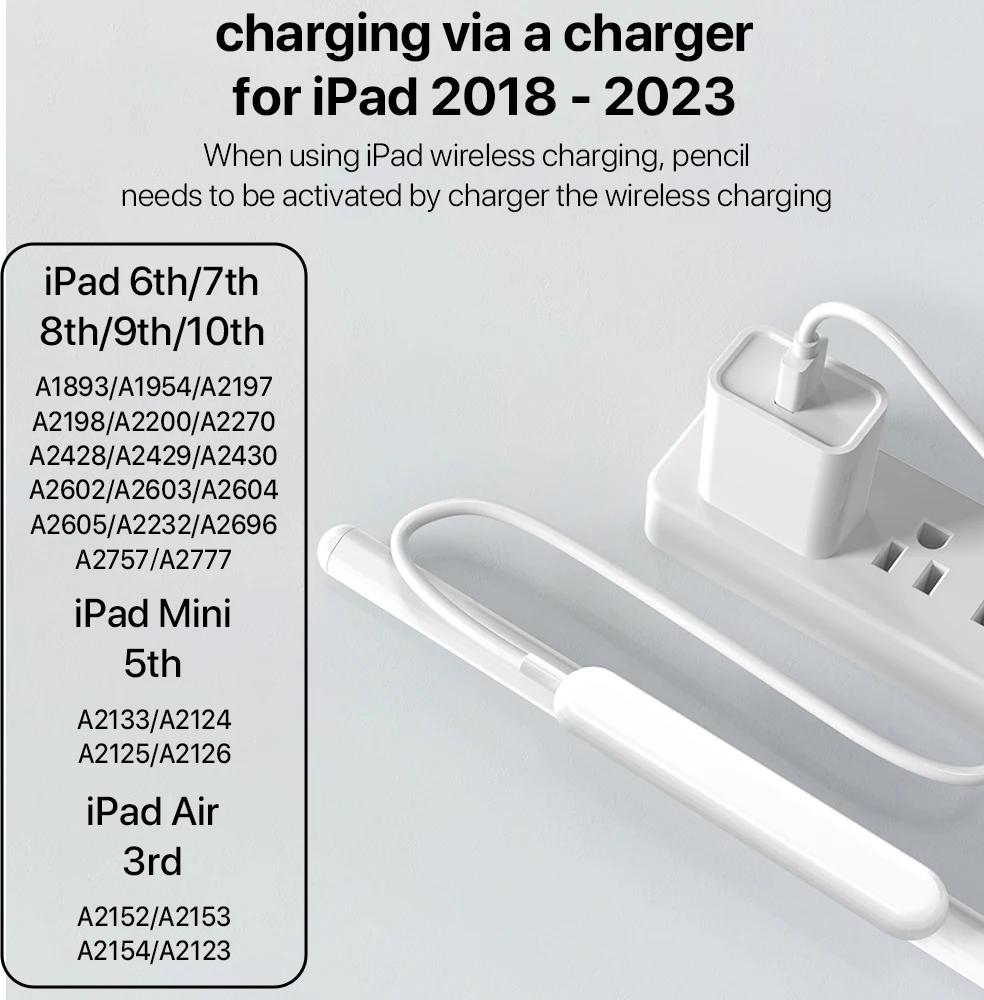 For Apple Pencil 2 Wireless Charging Palm Rejection Stylus Pen for iPad Air 4 5 Pro 11 12.9 Mini 6 Accessories for iPad Pencil 2