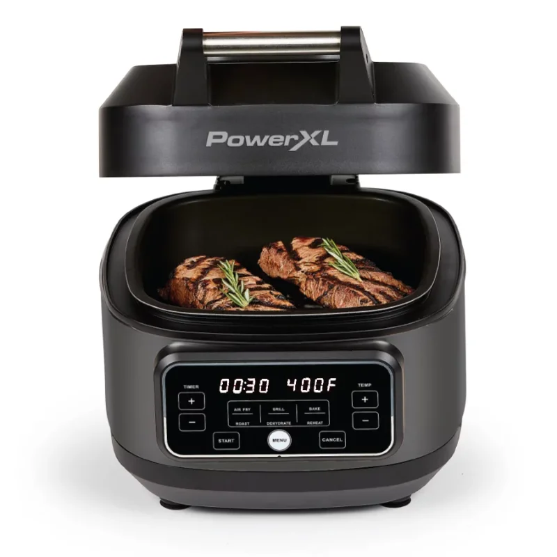 PowerXL Grill Air Fryer Home, Black, 5.5 Quart air fryers air fryer  accessories - AliExpress