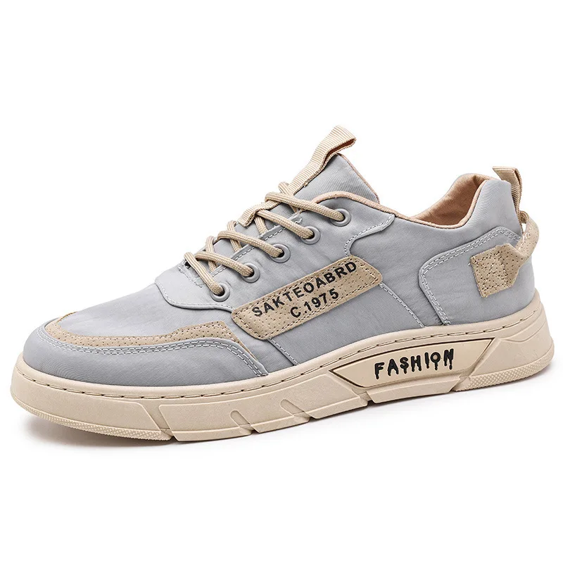 2023 Breathable Men's Shoes Korean Style Fashion Sneakers Low-top Board Shoes Umbrella Canvas Shoes All-match Casual Shoes Man