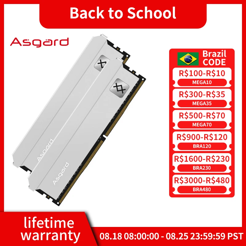 Desktop Ram Memory Asgard ddr4 ram 8GB 16GBX2 3200MHz Freyr Series Memories Kit Dual-channel