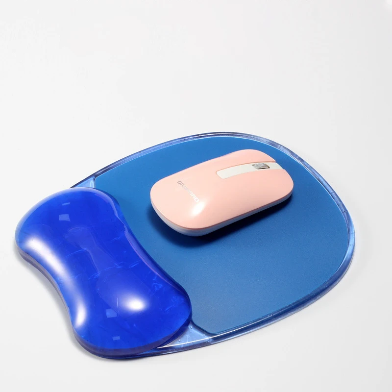 Mousepad Silicone Clear Crystal Wrist Brace Personalized Waterproof Wrist Pad for Game Office Dirt Resistant Mouse Pad