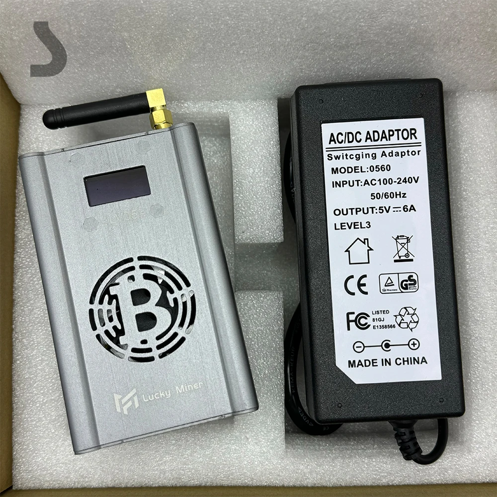 럭키 마이너 가정용 채굴 기계, LV05, 와이파이 2.4G, 320GH/S, SHA-256, BM1397Crypto 채굴, 복권 기계, 암호화 채굴, asic 마이닝