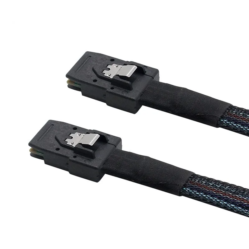 

Кабель для передачи данных Minisas SFF8087-8087, Длина 650 мм, 6 ГБ, 2 шт.