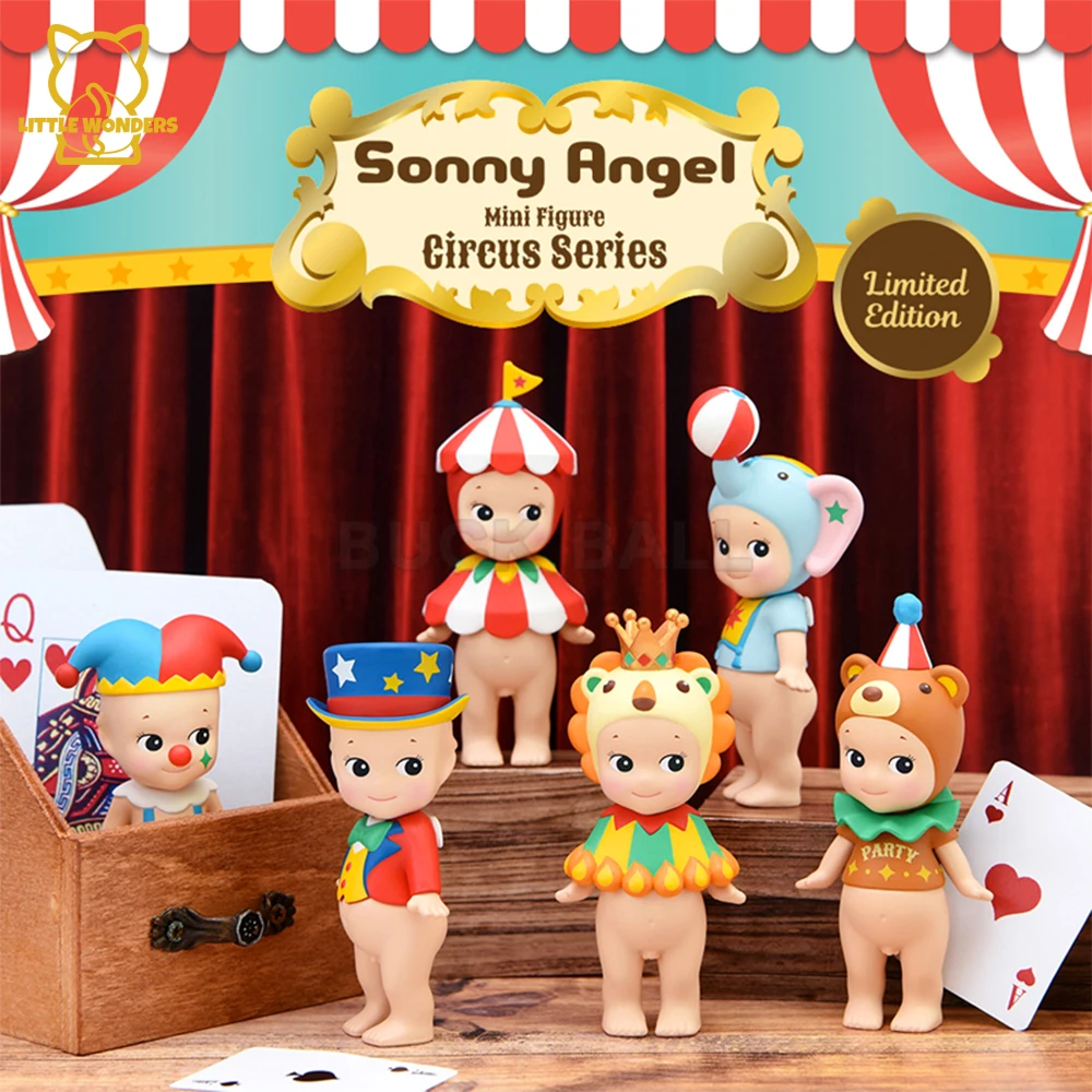 

Sonny Angel Blind Box Circus Troupe Welcome To The Circus Series Mysterious Box Cute Doll Mini Figure Toy Surprise Box Kid Gifts