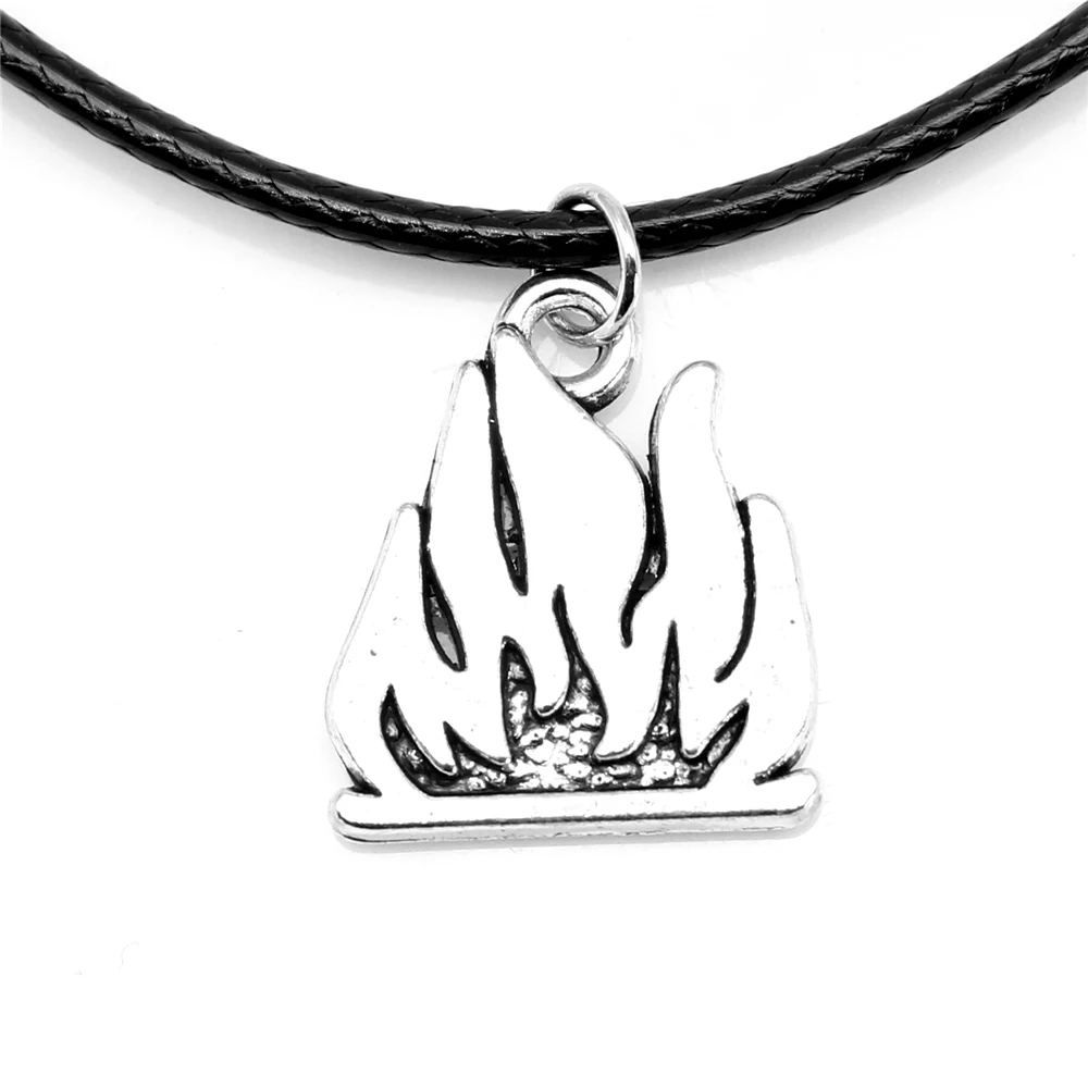 

1 Piece Flames Chain Necklac Jewelry For Women 16x18mm