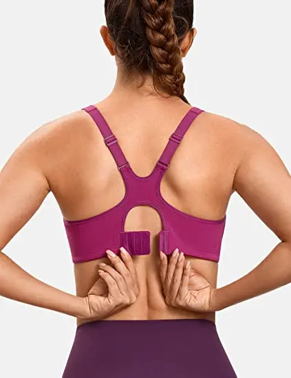 Racerback Sports Bra for Womens High Impact Non Padded Underwire