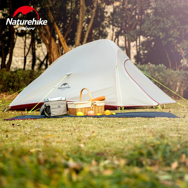 2 Person Camping Tent 20D Nylon Silicone CloudUp 2 Update Ultralight Tent With Mat Camping Tent Portable Tent For Couple Hiking Trip