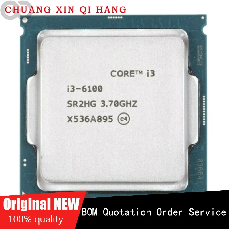 Per Processore Cpu Intel Core I3-6100 I3 6100 3.7Ghz 3M Cache Dual Core 51W Sr2Hg Lga1151