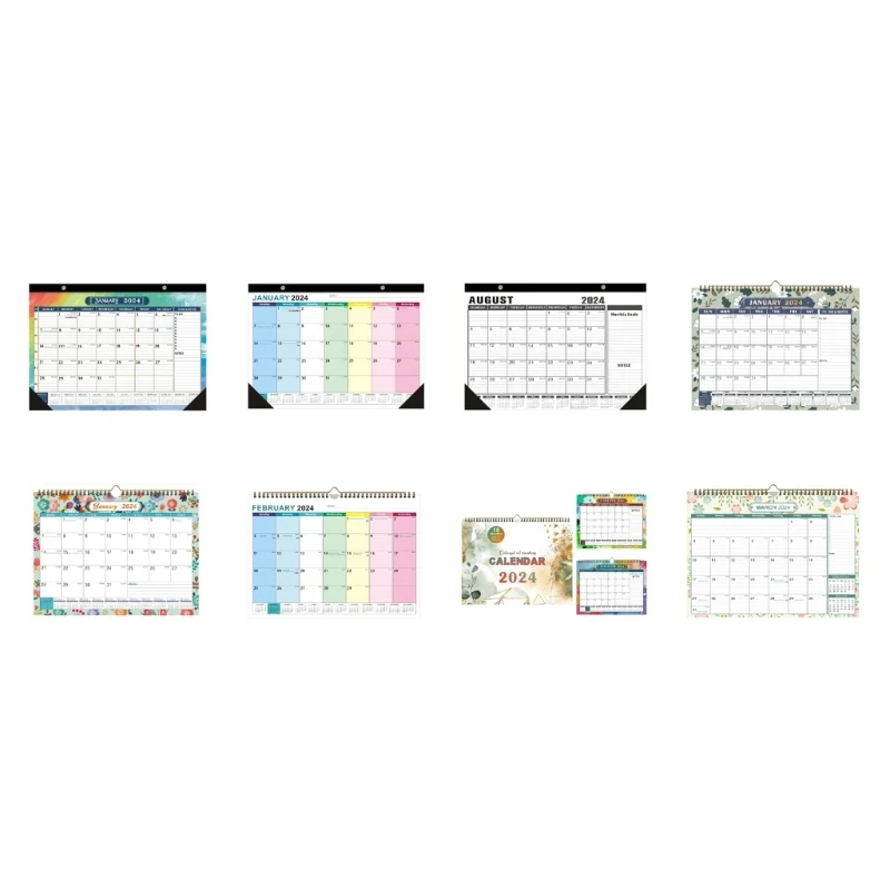 Monthly Wall Calendar Planner from Jul. 2023-Dec. 2024 for Planning Organizing Whole Month & Year Twin-Wire Binding office desk calendar small 2023 2024 calendar office table calendar binding calendar