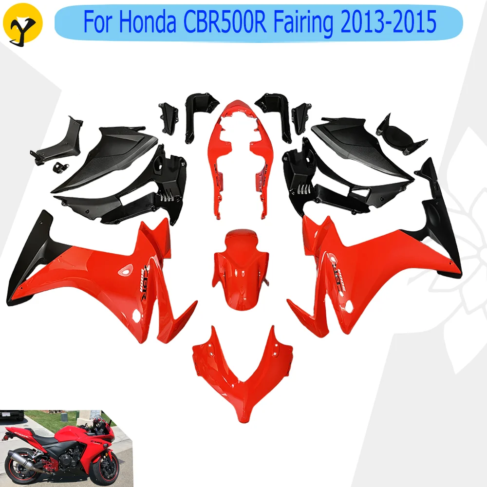 

Обтекатель мотоцикла для 2013 2014 2015 Honda CBR500R, обшивка кузова, модификация корпуса, внешний комплект аксессуаров кузова CBR500